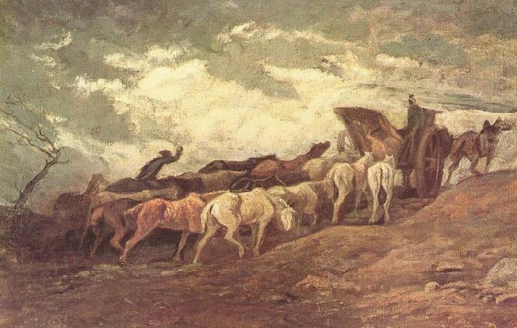 Honore Daumier Pferdezug China oil painting art